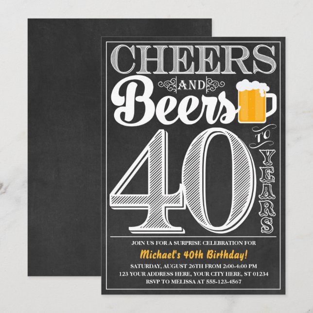 Beifall und Biere zu 40 Jahren Einladung (Vorne/Hinten)