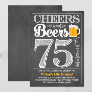 Beifall und Biere zu 75 Jahren Einladung