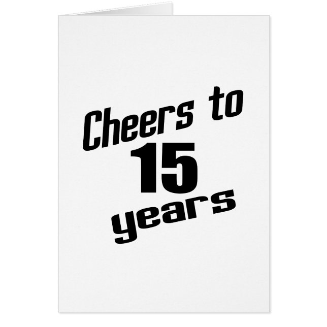 Beifall zu 15 Jahren (Vorne)