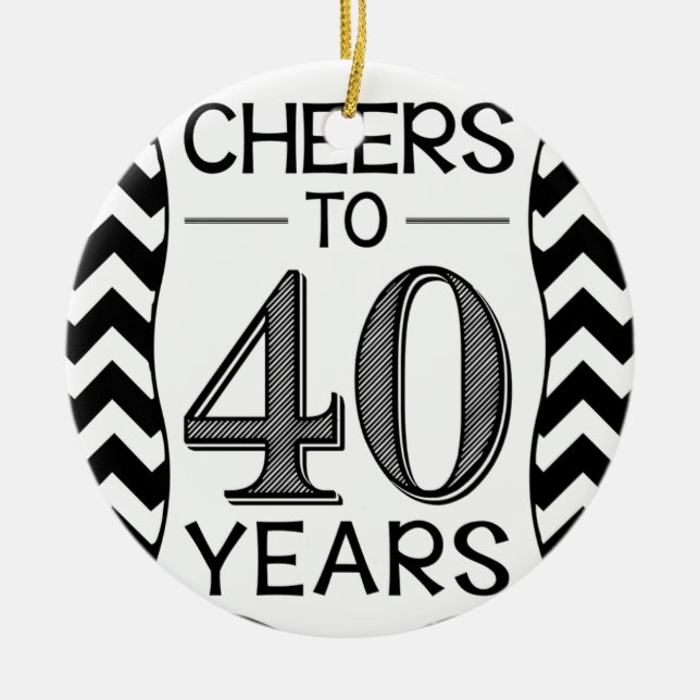 Beifall zu 40 Jahren Keramik Ornament (Vorne)