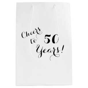 Beifall zu 50 Jahren Geschenk-Taschen- Mittlere Geschenktüte