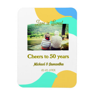Beifall zu 50-jähriger Liebe ist Sweet Retro Magnet