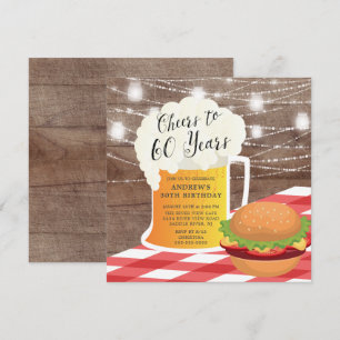 Beifall zu 60 Jahren Geburtstagsfeier Einladung