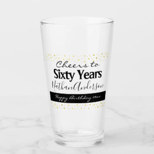Beifall zu 60 Jahren Personalisiert Geburtstagssch Glas