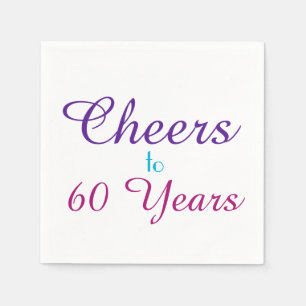 Beifall zu 60 Jahren Serviette