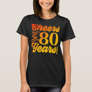 Beifall zu 80 Jahren 80. Geburtstag 80 Jahre alte T-Shirt