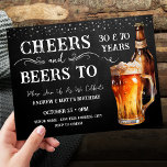Beifall zu Bier Doppelgeburt Postkarte<br><div class="desc">Rustikales Black Chalkboard Aquarell Bierflasche und Pint Glas. Rustikale Outdoor- oder Bar Geburtstagseinladungen für ihn. Jedes Alter. Leicht zu personalisierte Vorlage. Alle Texte können mit der Designoption angepasst werden. Spaß,  einfach,  lässiger Geburtstag lädt ihn ein.</div>
