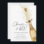 Beifall zum 60. Geburtstag Foto Einladung<br><div class="desc">Lass uns bis 60 Toast machen! Pop Sie mit unserer Geburtstagskarte "Champagner-Themed Invitation Card". Ein Meilenstein zum Geburtstag zu feiern ist immer ein besondere Anlass, und wie kann man das besser machen als mit einem Party zum Thema Champagner? Diese Einladungskarte ist ideal für jeden, der 60 Jahre alt ist und...</div>