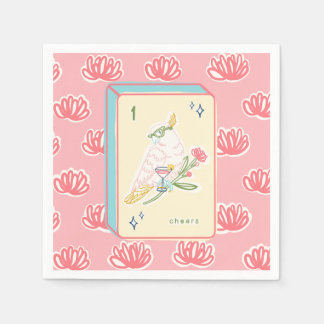 Beifall zum Bird Bam Mahjong Paper Napkin Serviette