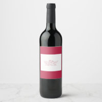 Beifall zur Liebe Elegant Viva Magenta Script Wedd