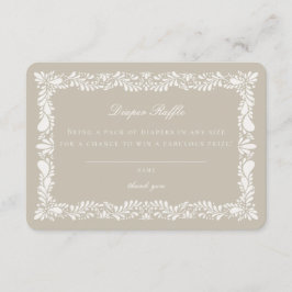 Beig Talavera Tile Diaper Einladung