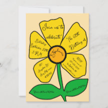 Beige 60. Geburtstag Gold Doodle Blume