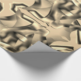 Beige abgerundete Formen und dunkle Farben Geschenkpapier