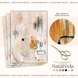 Beige abstrakte Kunstdruckpapier Seidenpapier