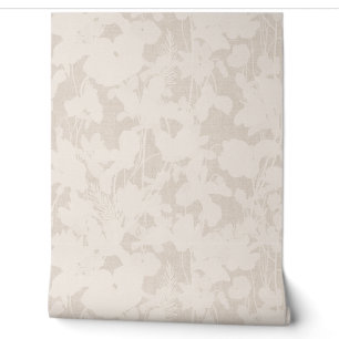 Beige Abstrakte, neutrale, römische Peelklebe Tapete