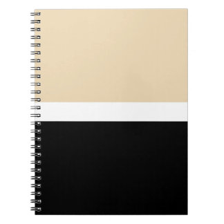 Beige Abstrakte Streifen Notizblock