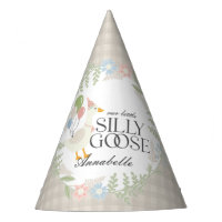 Beige Albern Gänse Floral Gingham Birthday Gevor