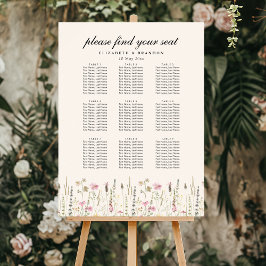 Beige and Boho Wildflower Wedding Poster