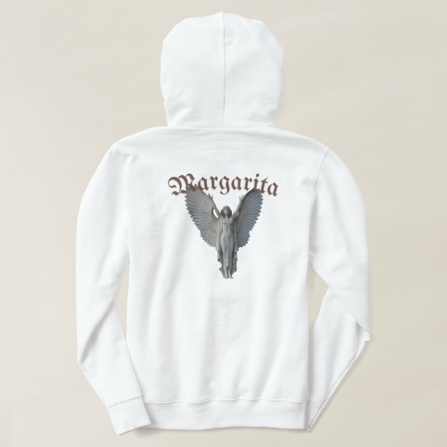 Beige and Brown Minimalist Hoodie (Design Rückseite)