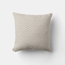 Beige And White Squiggly Chevron Zigzag Pattern