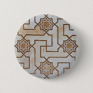 Beige Arabesque Mosaikschaltfläche Button