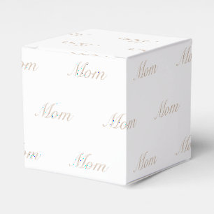 Beige beige-weiß mit Initial-Monogramm anpassen Geschenkschachtel