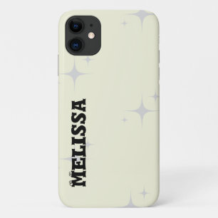 Beige Black Bold Typografie Case-Mate iPhone Hülle