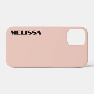 Beige Black Modern Bold Typografie Case-Mate iPhone Hülle