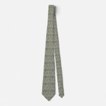 Beige Blue Green Floral Men