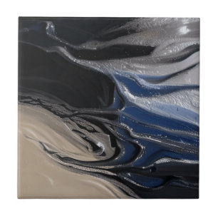 Beige Blue Relief Stones Keramik Tile Fliese