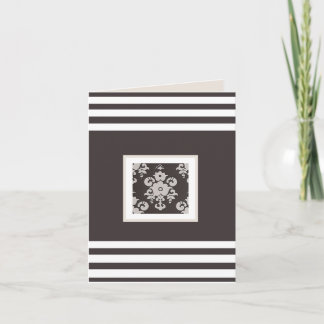 Beige Blume Karte
