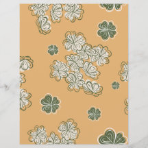Beige Blumenschmuckpapierbogen