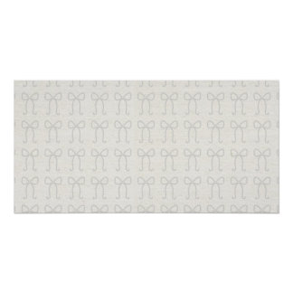 Beige Bogenmuster Kunst Poster