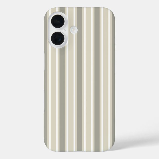 Beige Bonbons iPhone 16 Hülle (Rückseite)