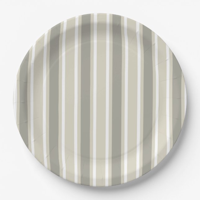 Beige Bonbons Pappteller (Vorderseite)