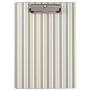 Beige Bonbonstreifen Klemmbrett