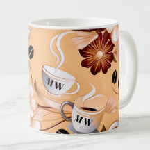 Beige, braune Blume zum Thema Kaffee