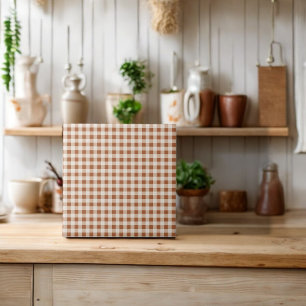 Beige Braune Büffel Karo Ferien Fliese