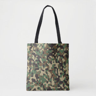 Beige, Brauntöne, Grün, Dunkelgraue Tarnung Tasche