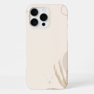 Beige Brown Aesthetic Floral Linktree Background | iPhone 16 Pro Max Hülle
