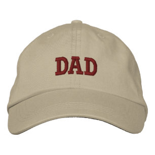 Beige Brown Daddy bestickte Baseballkappe
