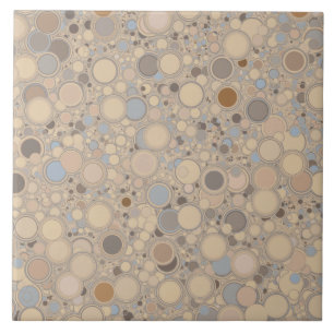 Beige Brown und blaue gelegentliche Fliese