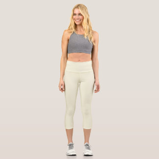 Beige Capri Leggings