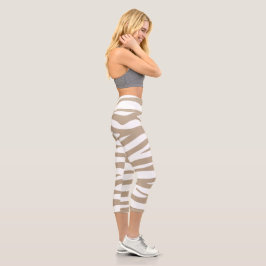Beige Capri Leggings