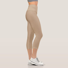 Beige Capri Leggings
