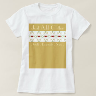Beige Creme und Gold T-Shirt