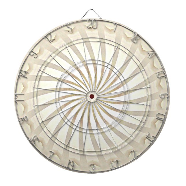 Beige-Creme-Wirbel-Dartscheibe Dartscheibe (vorne)