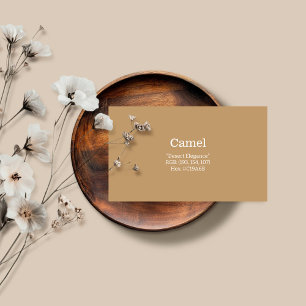 Beige "Desert Elegance" Visitenkarte