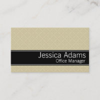 Beige Diamonds Pattern Moderne Berufliche