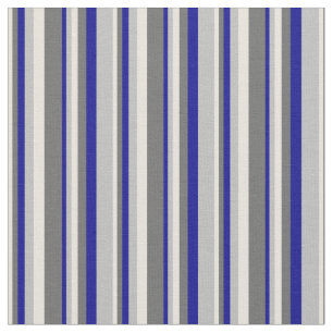 Beige, Dim Gray, Dunkelblau und Graufarben Stoff